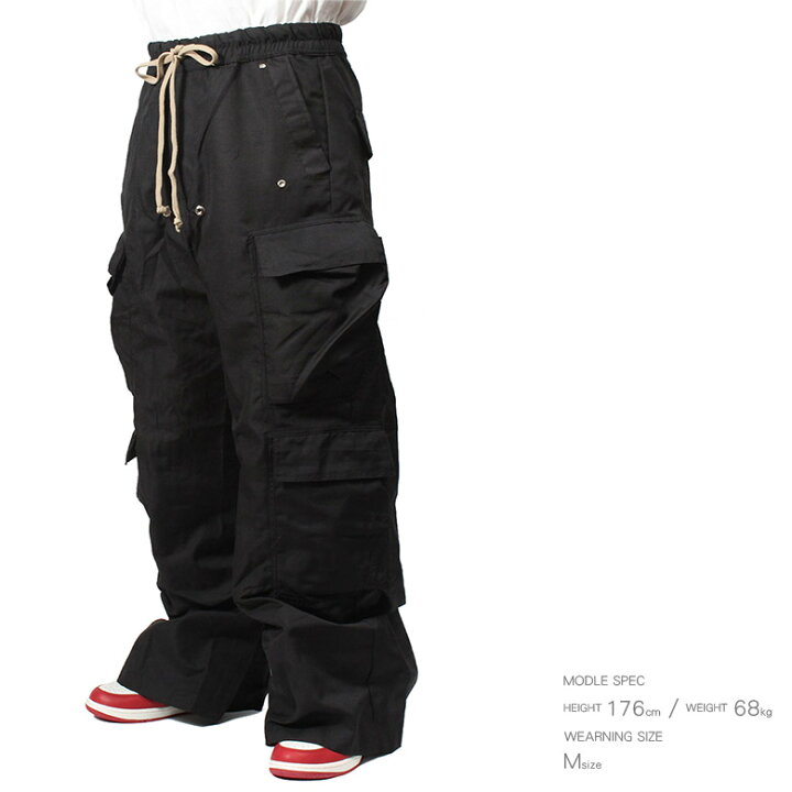 楽天市場】mnml ミニマル RAVE DOUBLE CARGO PANTS BLACK カーゴパンツ 