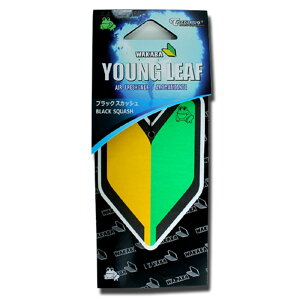 YOUNG LEAF Black Squash O[t ubNXJbV AirFreshener GA[tbVi[ S҃}[N F  ݂艺 J[pi [֑Ή