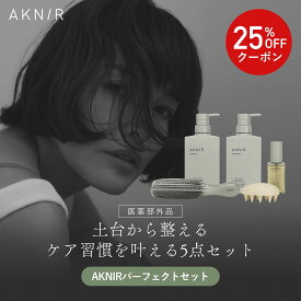 【シリーズ累計80万個突破】AKNIR 梨花開発 パーフェクトセット シャンプー トリートメント ヘアスカルプセラム シャンプーブラシ スカルプブラシ ギフト エイジングケア 頭皮ケア 薬用 抜け毛 ハリコシ 艶髪 乾燥 クリスマス