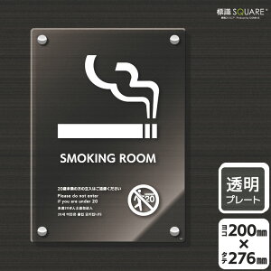 �W��SQUARE�@�uSMOKING ROOM 20�Ζ����̕��̗����͂��������������v�@CAK1166�@�y�����A�N�����v���[�g�z�^�e�^�@��200mm×�c276mm