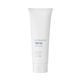 【洗顔フォーム】コモエースMEN クリアウォッシュ｜120g｜メンズ コスメ 男 におい 加齢臭 汗 乾燥 しわ シミ テカリ 毛穴 皮脂 ひげそり 脱毛 くすみ 無添加 敏感肌 ウッディな香り スッキリ 清潔感 身だしなみ 若見え 30代 40代 50代 スキンケア ロングセラー