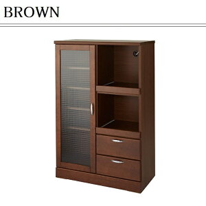 レンジボード 幅80cm バニラ 日本製 完成品 80レンジ台 炊飯器 家電収納 ラック キッチンボード 食器棚 カウンター 引き出し 木製 ガラス おしゃれ 大川家具 中村敬