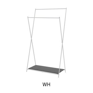 ハンガーラック スリム 折りたたみ スチールラック ラック おしゃれ 棚付き 収納 軽量 フォールディングハンガー 衣装収納 大容量 コンパクト 人気 ランキング 東谷 MIP-69 洋服 ラック コート