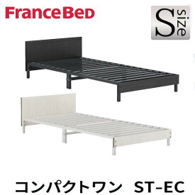 フランスベッド フランス ベッドフレーム ST-EC コンパクトワン フレームのみ シングル シングルサイズ 簡単 通気性 日本製 ブラック ホワイト シンプル スチール 脚付き すのこ