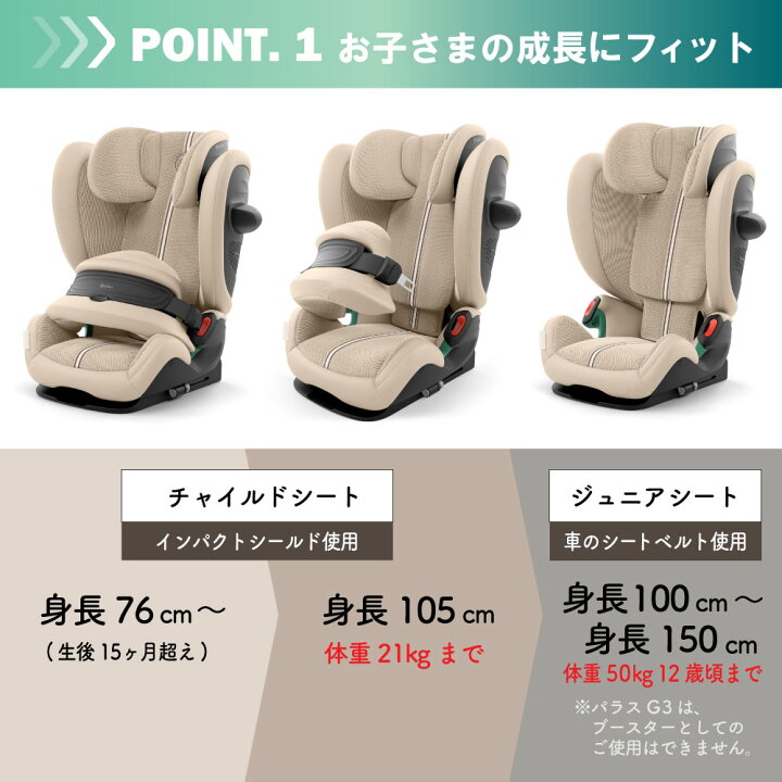 楽天市場】【2026年 新型】 サイベックス パラスG3 チャイルドシート 