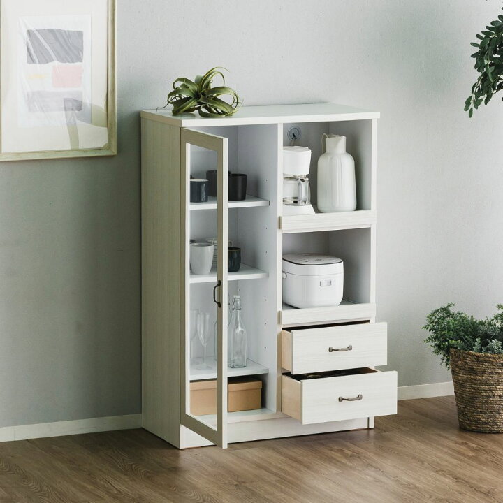 楽天市場】[スタンプで最大3,000円OFF!] 大川家具 レンジボード 80cm 