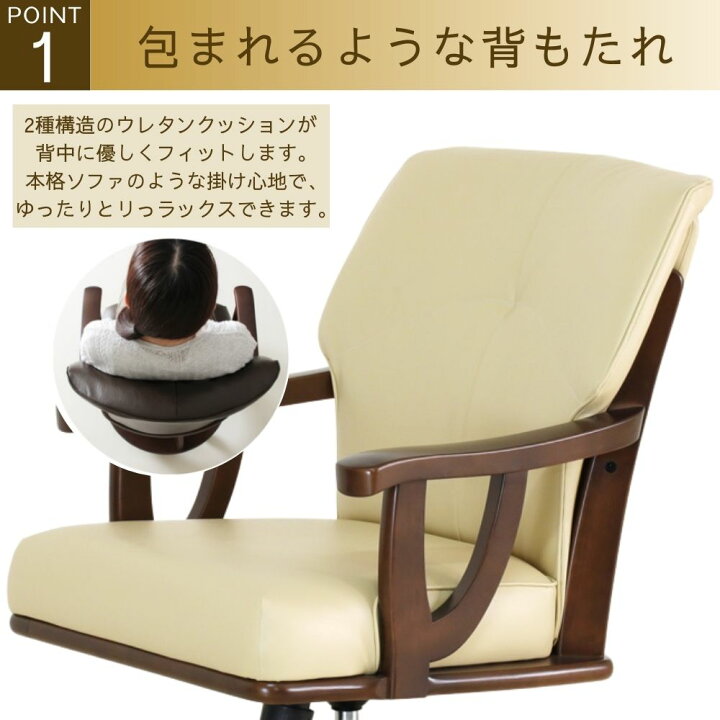 楽天市場】[最大400円OFFクーポン配布中] ダイニングチェア 回転 肘 
