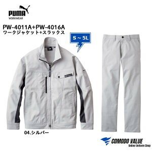yŋzzShJ@PUMA WORKWEAR PW-4011A [NWPbg + PW-4015A J[Spc or PW-4016A XbNX ʔN ㉺ FATCYZbg S M L LL 3L 4L 5L v[}