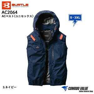 �o�[�g�� AC2064 �G�A�[�N���t�g AC�x�X�g (���j�Z�b�N�X) �󒲃E�F�A S M L XL XXL 3XL BURTLE AIRCRAFT