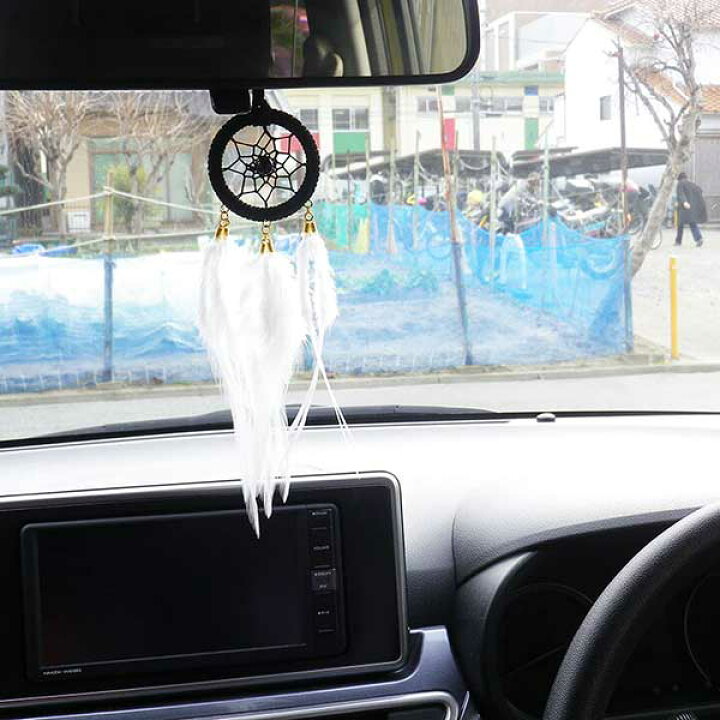 楽天市場 ドリームキャッチャー 車 カー用品 ルームミラー アクセサリー 飾り 羽 1500円 1500円ポッキリ 送料無料 かわいい おしゃれ ビンゴ景品 プレゼント ハンドメイド サークル 雑貨 お守り 風水 天然石 オニキス アゲート 黒 白 緑 黄色 丸 円 ｃｏｍｏｄｏ
