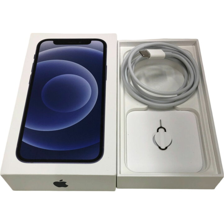 楽天市場】iPhone 12 mini 64GB ブラック 箱、ケーブル付き）Bランク 