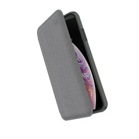 iPhone XS Max 耐衝撃 フォリオケース PRESIDIO FOLIO DESIGNED FOR IMPACT グレー カードポケット付き スタンド機能付き Speck Apple アップル アイフォン 手帳型 ブックタイプ スマホカバー スマホケース スマホ保護 人気 あす楽