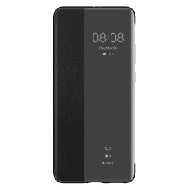 HUAWEI P40 Pro Smart View Flip Cover ブラック スマホケース 純正 ファーウェイ スマホカバー ハード 手帳型 Black