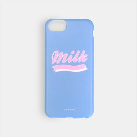 【P10倍】BGM iPhone 6 6s Milk ブルー スマホケース Apple アップル アイフォン ミルク ロゴ シンプル かわいい blue 水色 ソフトケース スマホカバー