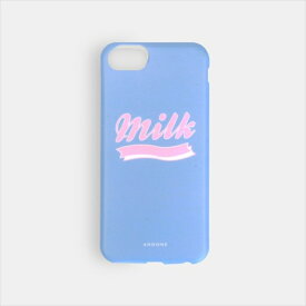 【ポイント20倍】BGM iPhone 6 6s Milk ブルー スマホケース Apple アップル アイフォン ミルク ロゴ シンプル かわいい blue 水色 ソフトケース スマホカバー