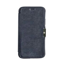 Apple iPhone XR ブックタイプ 耐衝撃 スマホケース ネイビー カードポケット付き アイフォン 手帳型 ハイブリッド スマホケース スマホカバー スマホ保護
