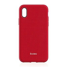 Evutec iPhone X XS レッド スマホケース Apple アップル アイフォン 10 バリスティック ナイロン 耐衝撃 スマホカバー 赤 ブランド