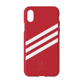 adidas iPhone X XS Red White レッド ホワイト スマホケース ハードケース スポーツ Originals Moulded case Apple アップル アディダス アイフォン 10 赤 白 スマホカバー シンプル ブランド