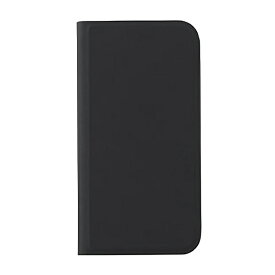 iPhone X XS Black ブラック スマホケース おしゃれ ビジネス シンプル シルキー ウルトラスリム スタンダード カードポケット アイフォン 10 Apple アップル 手帳型 ブックタイプ スマホカバー