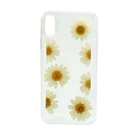 【ポイント20倍】iPhone X XS Real Flower Daisy フラワー デイジー スマホケース おしゃれ かわいい 美しい クリア 花 アイフォン 10 Apple アップル スマホカバー
