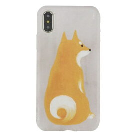 【ポイント20倍】BGM iPhone X XS Shiba グレー スマホケース Apple アップル アイフォン 10 柴犬 シバイヌ かわいい ソフトケース gray スマホカバー