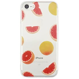BGM iPhone 7Plus 8Plus Orange Clear クリア スマホケース Apple アップル アイフォン オレンジ 果物 フルーツ 柄 かわいい clear 透明 ソフトケース スマホカバー