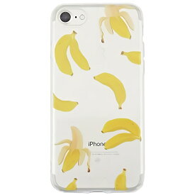 BGM iPhone 7Plus 8Plus Banana Clear クリア スマホケース Apple アップル アイフォン バナナ 柄 果物 フルーツ かわいい 透明 ソフトケース スマホカバー