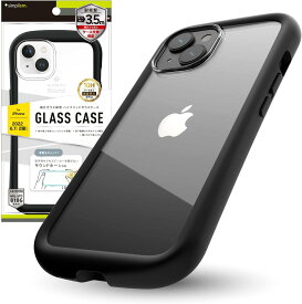 iPhone 14 Plus GLASSICA 背面ゴリラガラスケース クリア ブラック TR-IP22L2-CGCR-CCBK ケース カバー プラス 完全保護 衝撃吸収 高硬度 強化ガラス ストラップホール カメラリング アイホン アイフォン Simplism シンプル 人気 メール便発送 あす楽