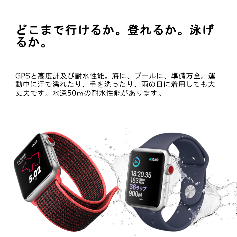 スマートウォッチ/Apple Watch Series 3 Nike+ 38mm GPSモデル/MQK Y2J