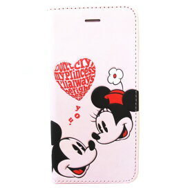 【ポイント20倍】Apple × Disney コラボ iPhone 7 8 SE 第2世代 ブックタイプケース ディズニー ミッキー ミニー Typography M&M HEART スマホ保護