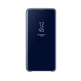 純正品 Galaxy S9 + Plus ブックタイプカバー CLEAR VIEW STANDING COVER 全面保護 スマホ保護 SCV39 SC-03K ブルー