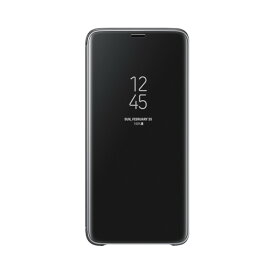 【ポイント20倍】純正品 Galaxy S9 + Plus ブックタイプカバー CLEAR VIEW STANDING COVER 全面保護 スマホ保護 SCV39 SC-03K ブラック