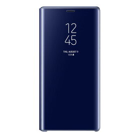 純正品 Galaxy Note 9 スマホケース ブルー 手帳型 CLEAR VIEW STANDING COVER 全面保護 スマホ保護 SCV40 SC-01L スマホカバー ギャラクシー