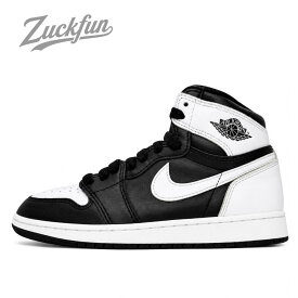 ＼8月限定エントリーでP10倍／【中古】人気 NIKE GS AIR JORDAN 1 RETRO HIGH OG BLACK WHITE エア ジョーダン 1 レトロ ハイ カット オリジナル ホワイト 白 ブラック 黒 ナイキ スニーカー 23 cm レディース AJ1 U11572