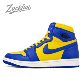 ＼6月限定エントリーでP10倍／【中古】NIKE AIR JORDAN 1 HIGH OG GAME ROYAL AND VARSITY MAIZE エア ジョーダン 1 ハイ カット オリジナル イエロー ブルー ナイキ スニーカー 24.5cm レディース AJ1 U11584