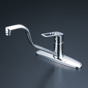 【KM5091THEC】 KVK キッチン 混合水栓 シングルレバー 取付ピッチ200mm 高位置吐水口 eレバー