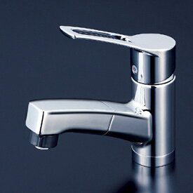 【KM8001TF】 KVK 洗面 化粧室 シャワー・ホース引出しタイプ／シングルレバー シャワー付混合水栓