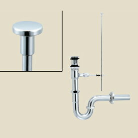 【LF-281SAU】リクシル 洗面器・手洗器用セット金具 ポップアップ式排水金具(呼び径32mm) 床排水Sトラップ LIXIL