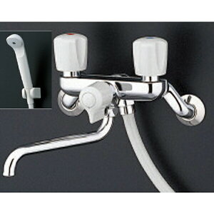 【TMS25C】TOTO 壁付2ハンドル混合水栓(一時止水なしタイプ・スプレー(節水)) 【トートー】