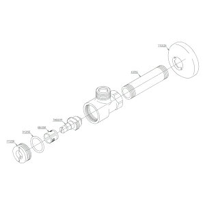 【TL347CU】TOTO 水栓金具 止水栓 アングル形止水栓(壁給水) 【トートー】