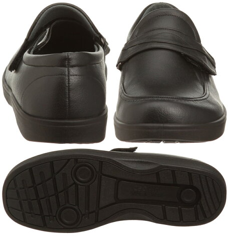 楽天市場 介護 靴 メンズ シニア ビジネスシューズ ワイド 4e らくらく M001 靴 おしゃれ 紳士 男性用 高齢者 マジックテープ 送料無料 コンパスシーカー