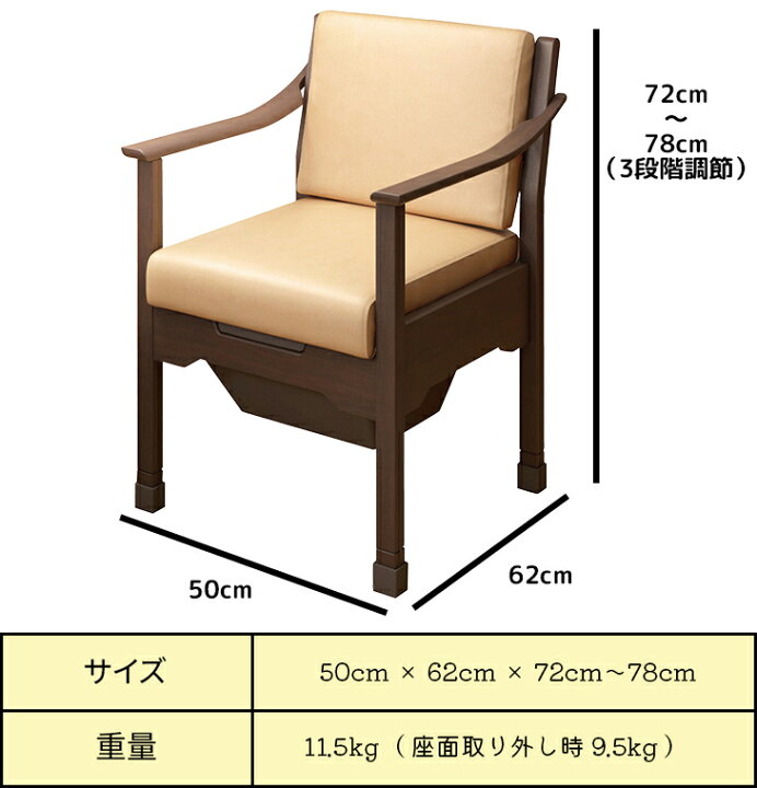 楽天市場】ポータブルトイレ アロン化成 家具調トイレ トワレット 