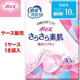 【ケース】尿とりパッド 日本製紙クレシア 【ケース（18袋入）】ポイズさらさら吸水ライナー 微量用　【 サイズ：6.8cm × 17cm 】材質：ポリオレフィン系不織布他 日本製紙クレシア【 送料無料 】