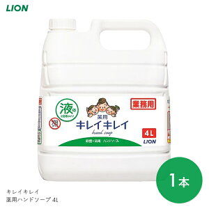 キレイキレイ ハンドソープ 液体 手洗い スキンケア 薬用 医薬部外品 キレイキレイ 薬用ハンドソープ 4L 【4L】洗浄 殺菌 清潔 植物性 感染対策 シトラスフルーティ ライオンハイジーン【送