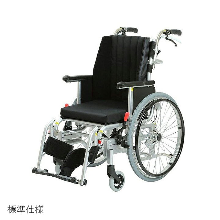 楽天市場】楽歩ベーシック 車椅子 車いす 車イス リクライニング 