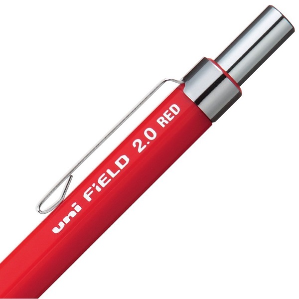 三菱鉛筆 M207001P.15シャープペン ユニ フィールド（建築用） 2.0 赤【書く 筆記 建築用 2.0ミリ シャープ 赤芯 軍手】 |  COMPASSーPLUS