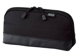 リヒトラブ A-7688-24SMART FIT ACTACT ワイドオープンペンケース ブラック【ポーチ ケース 収納 携帯 小物入れ】