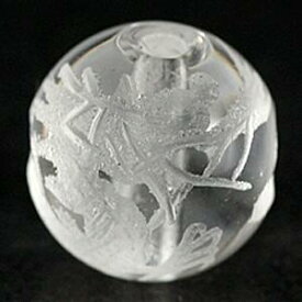 【彫刻ビーズ】水晶 8mm (素彫り) 五爪龍 [1粒売り(バラ売り)] 【パワーストーン 天然石 アクセサリー】