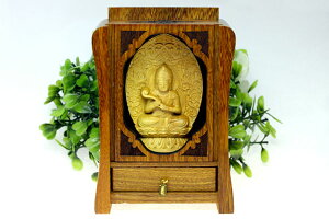 【彫刻置物】木製 八大観音「普賢菩薩」 (木箱入り) ※DM便・ネコポス不可※ 【パワーストーン 天然石 アクセサリー】