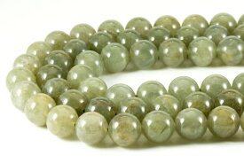 【丸ビーズ】グリーンルチルクォーツ 12mm (ブレスレット約1本分) 【パワーストーン 天然石 アクセサリー 半連売り】
